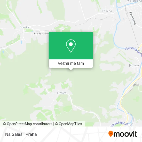 Na Salaši mapa