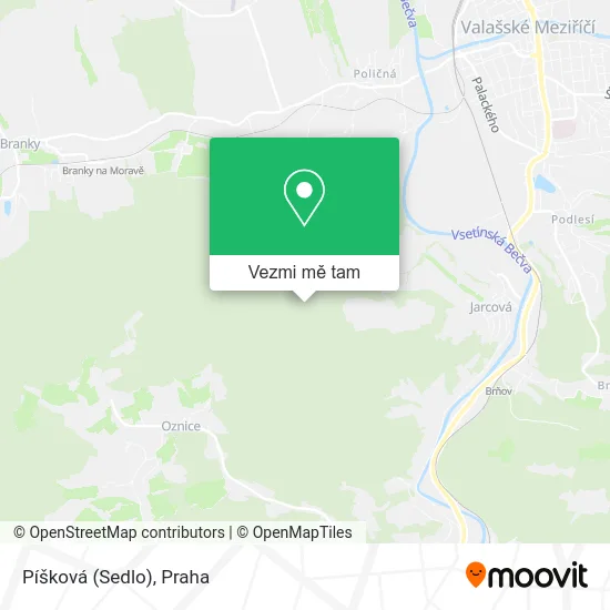 Píšková (Sedlo) mapa