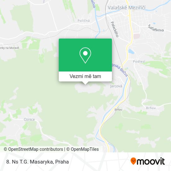8. Ns T.G. Masaryka mapa