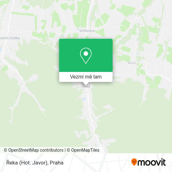 Řeka (Hot. Javor) mapa