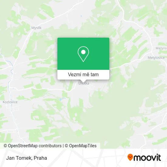 Jan Tomek mapa