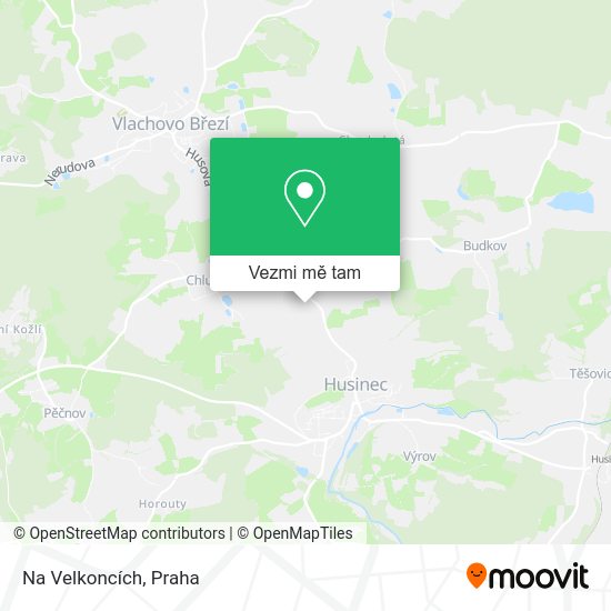 Na Velkoncích mapa