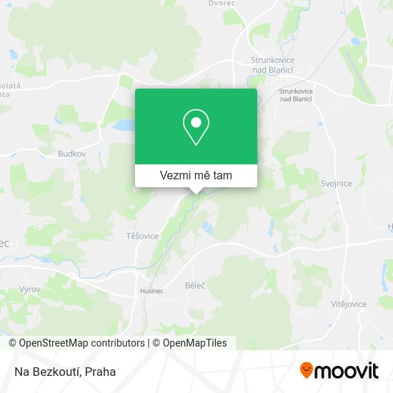 Na Bezkoutí mapa