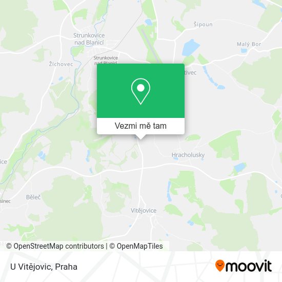 U Vitějovic mapa
