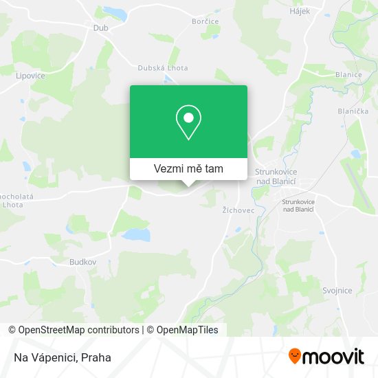 Na Vápenici mapa