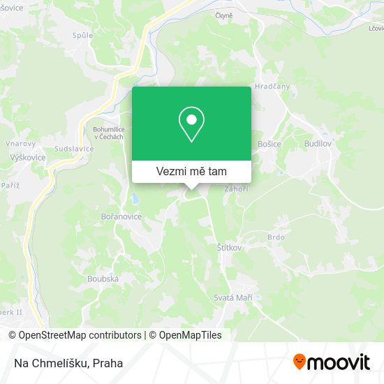 Na Chmelíšku mapa