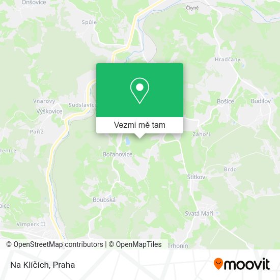 Na Klíčích mapa