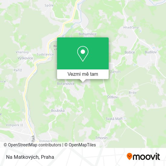 Na Matkových mapa