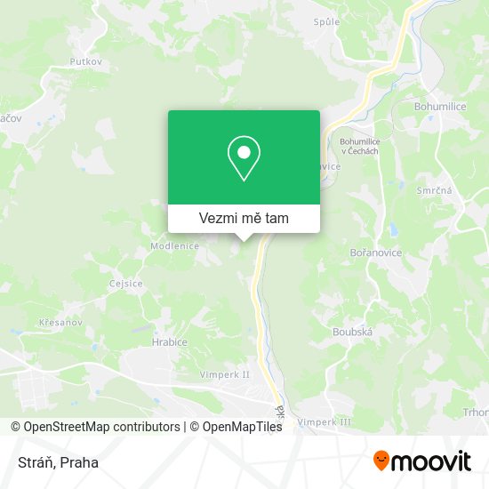 Stráň mapa
