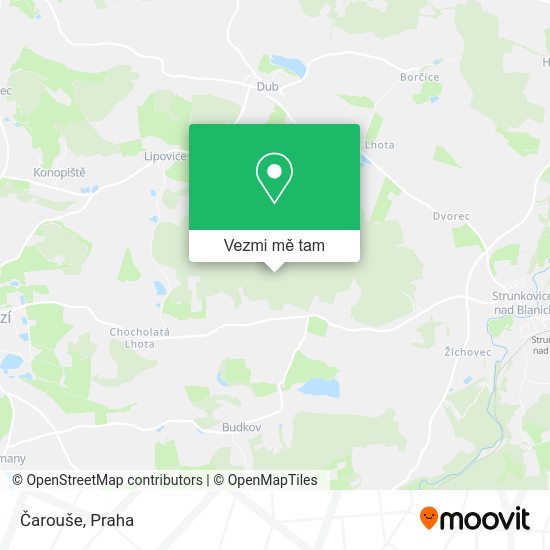 Čarouše mapa