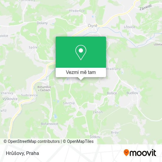 Hrůšovy mapa
