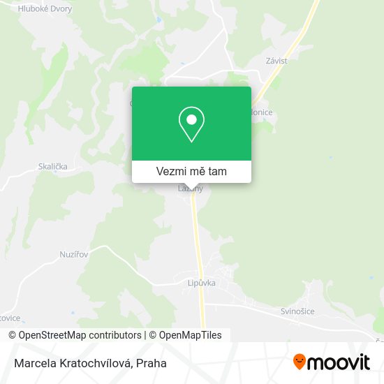 Marcela Kratochvílová mapa