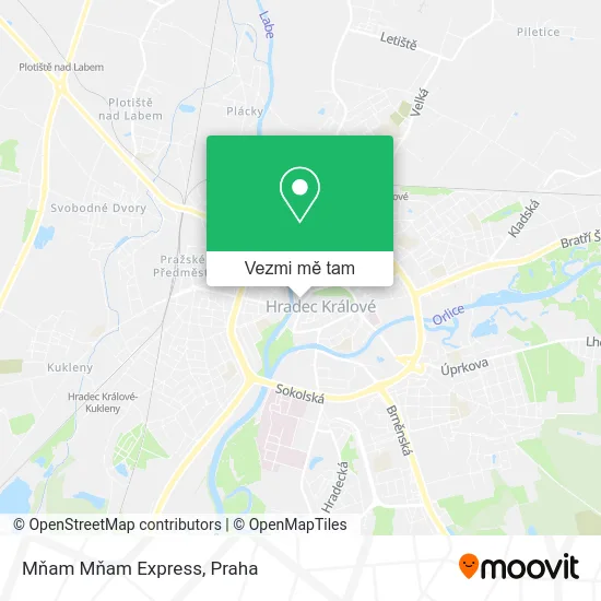 Mňam Mňam Express mapa