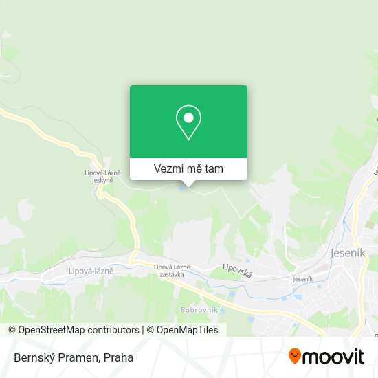 Bernský Pramen mapa