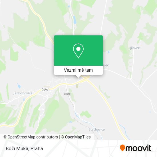 Boží Muka mapa
