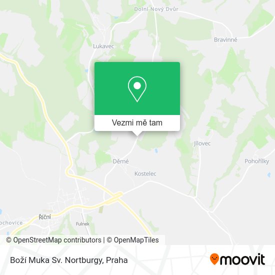 Boží Muka Sv. Nortburgy mapa