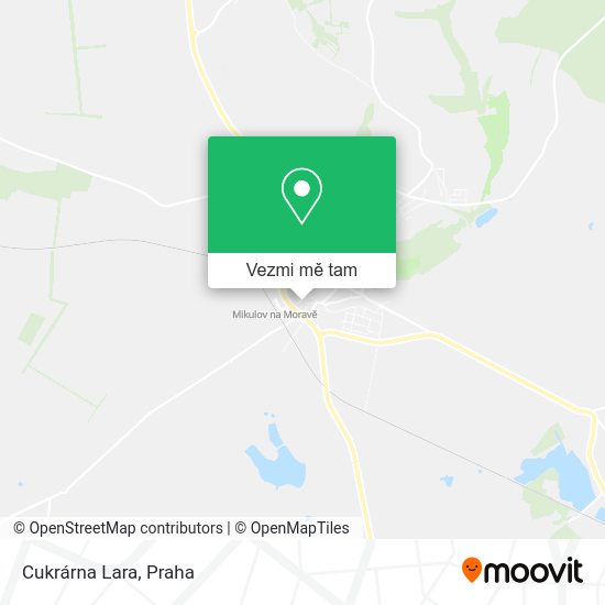 Cukrárna Lara mapa