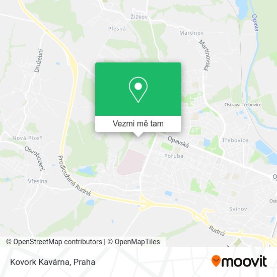 Kovork Kavárna mapa