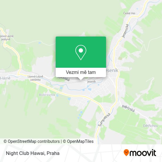 Night Club Hawai mapa