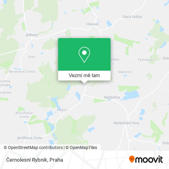 Černolesní Rybník mapa