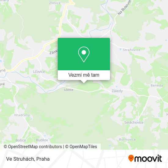 Ve Struhách mapa
