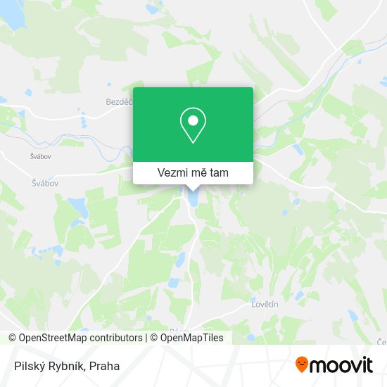 Pilský Rybník mapa
