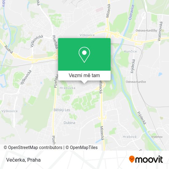 Večerka mapa