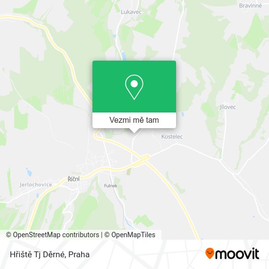 Hřiště Tj Děrné mapa