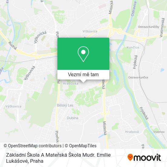 Základní Škola A Mateřská Škola Mudr. Emílie Lukášové mapa