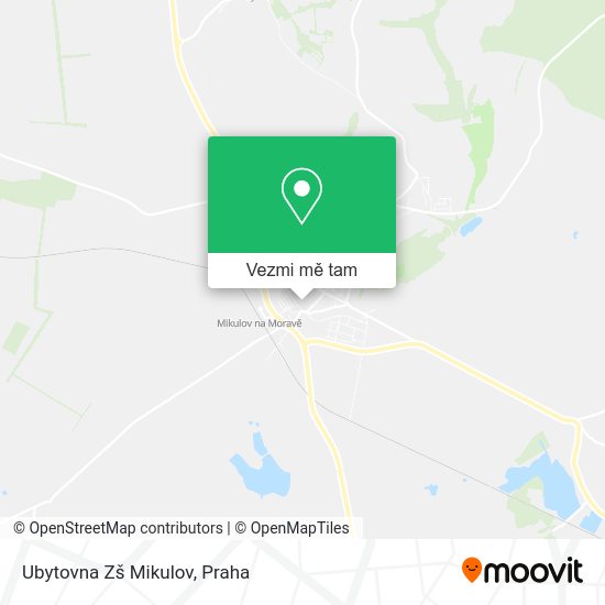 Ubytovna Zš Mikulov mapa