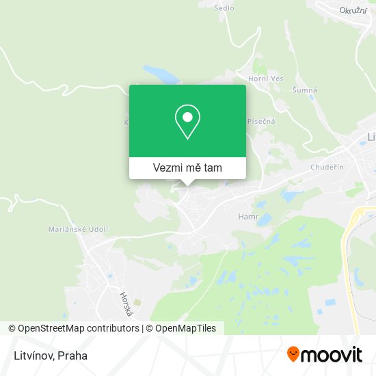 Litvínov mapa
