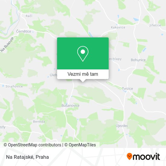 Na Ratajské mapa