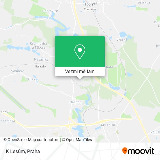 K Lesům mapa