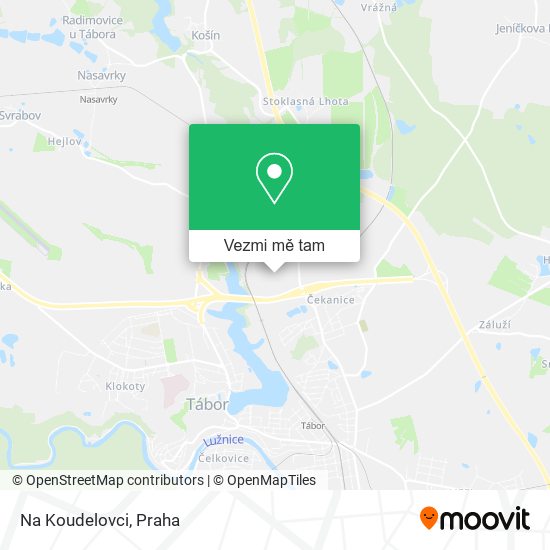 Na Koudelovci mapa