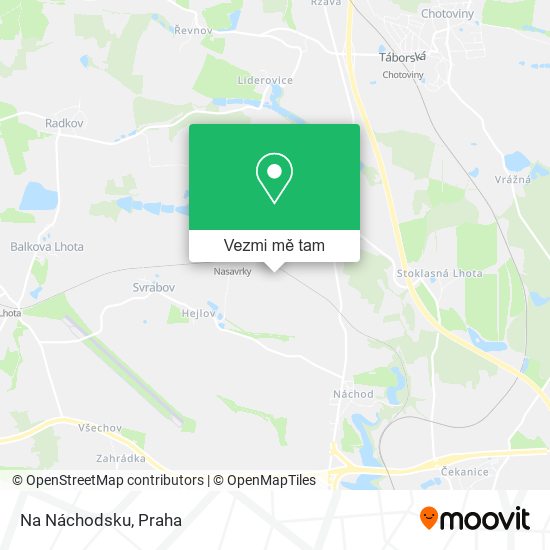 Na Náchodsku mapa