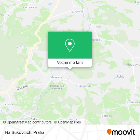 Na Bukovcích mapa