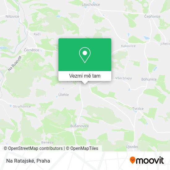 Na Ratajské mapa