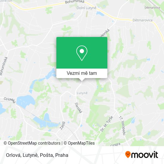 Orlová, Lutyně, Pošta mapa