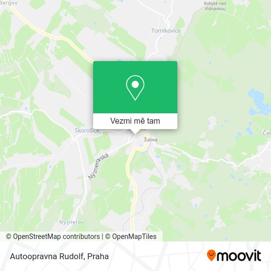 Autoopravna Rudolf mapa