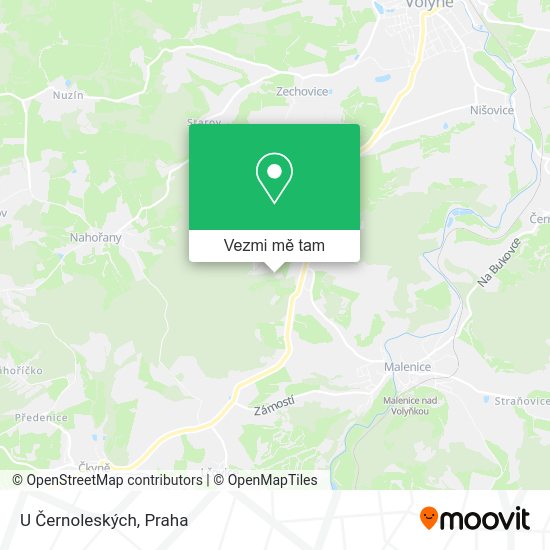 U Černoleských mapa