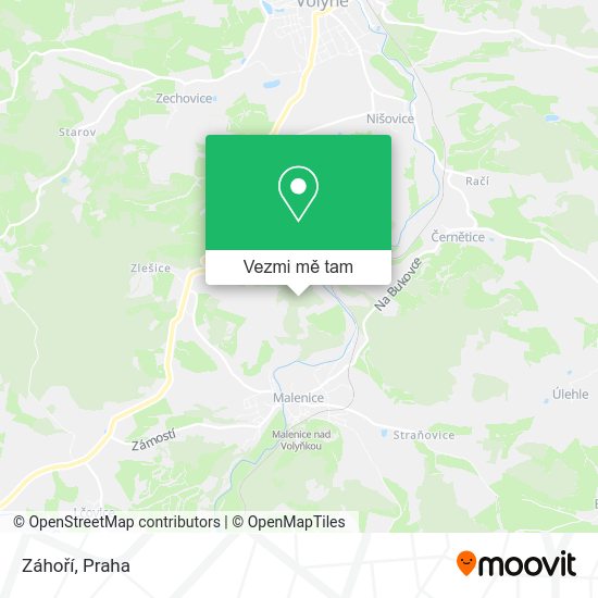 Záhoří mapa