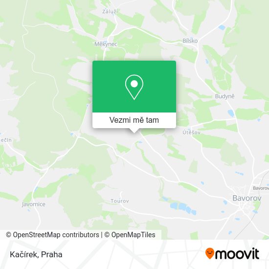 Kačírek mapa