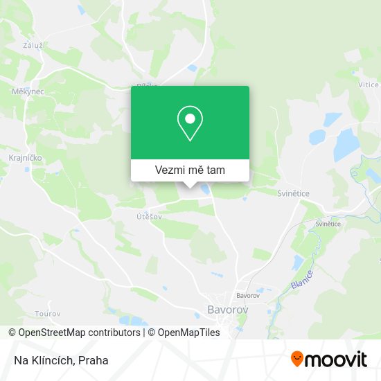 Na Klíncích mapa