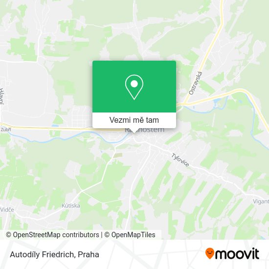 Autodíly Friedrich mapa
