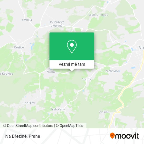 Na Březině mapa
