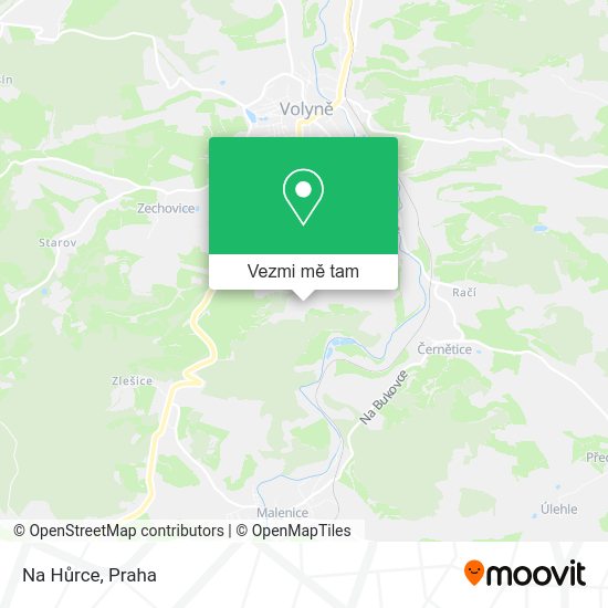 Na Hůrce mapa