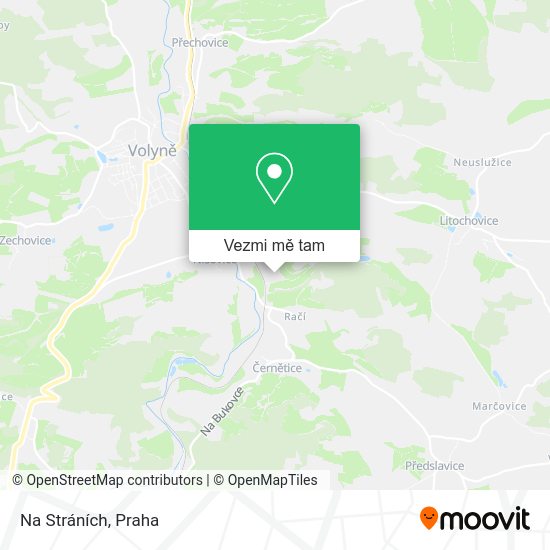 Na Stráních mapa