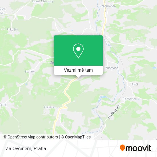 Za Ovčínem mapa