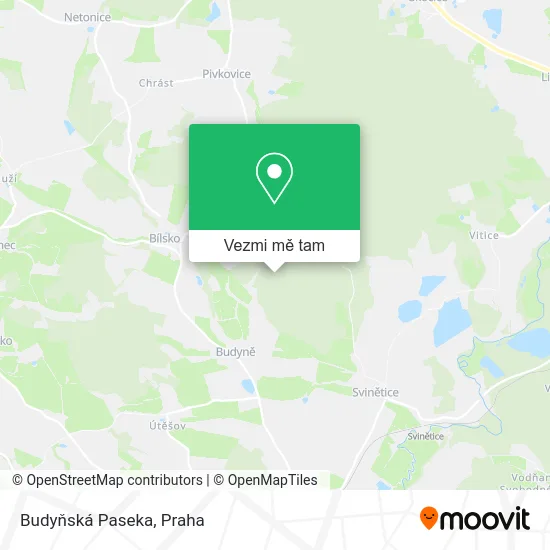 Budyňská Paseka mapa
