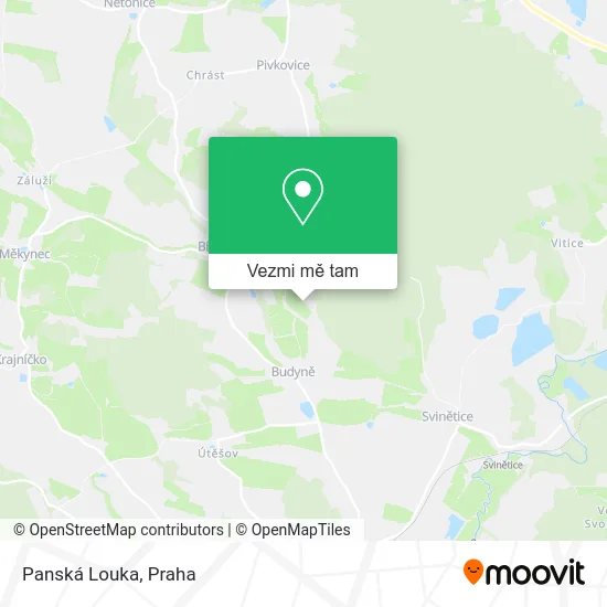 Panská Louka mapa